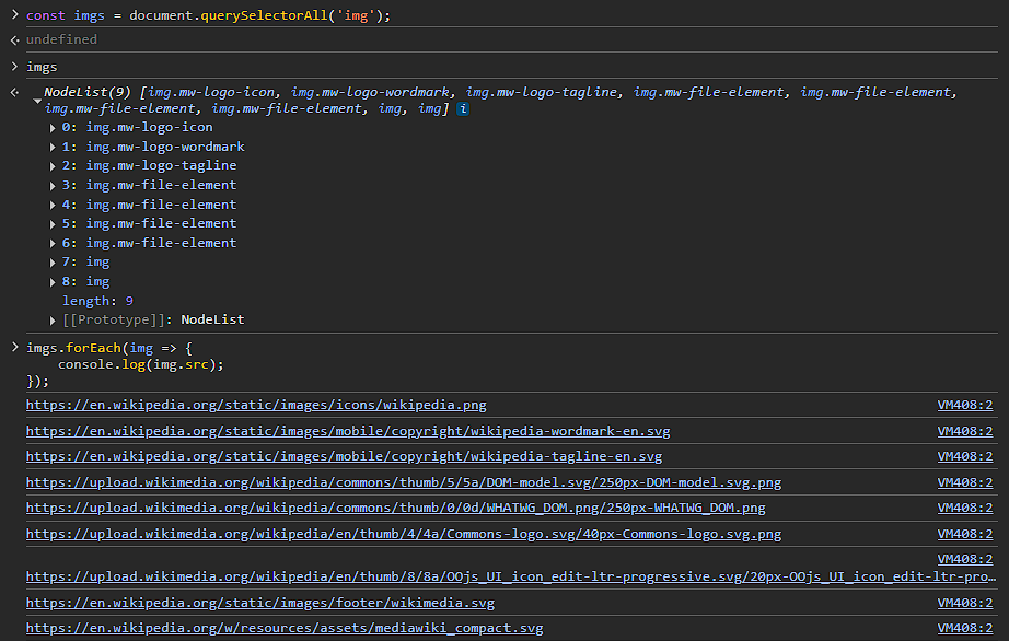 DOM Scraping Example