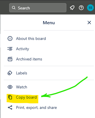 Trello Copy Board
